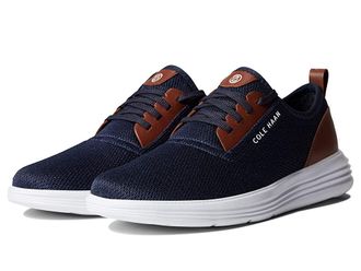 Cole Haan Grandsport Journey Knit Sneaker Mens Shoes Navy Ink/Woodbury/Optic White : 11 D - Medium, Textile/Leather