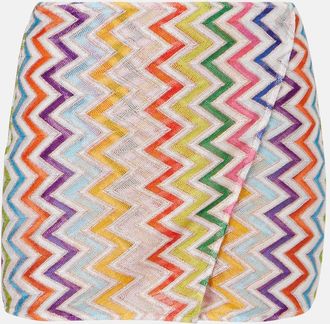 Missoni Skort a zig-zag con lamé