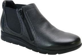 David Tate Popular Wedge Bootie in Black Pebble Grain at Nordstrom Rack, Size 8.5