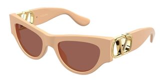 Valentino VG0053S 004 Womens Sunglasses Brown Size 55
