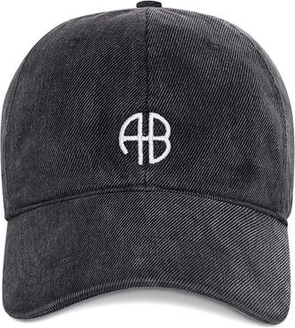Anine Bing Jeremy Baseball Cap Washed Smoke Grey