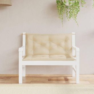 vidaXL Cuscini Panca da Giardino 2pz Beige 100x50x7cm Tessuto Oxford - Vidaxl
