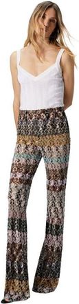 Missoni Flare Pants In Embroidered Lace in Multicoloured at Nordstrom, Size 38 It