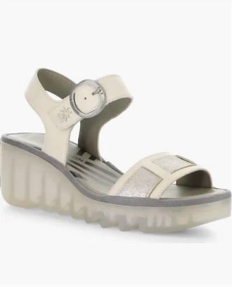 FLY London Womens Beik 618 Sandal In Off White/pearl