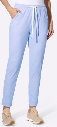 Heine Sweathose HEINE, Damen, Gr. 34, Normalgr&ouml;ssen, eisblau, 80% Polyamid, 20% Elasthan, unifarben, Hosen Sweathose