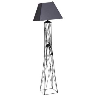 Wanderlust Deco Wanderlust Deco - L&aacute;mpara De Pie Negra 42x42x160