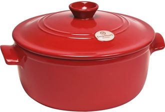 Emile Henry Flame Round Stewpot Dutch Oven, 5.5 Quart in Red at Nordstrom