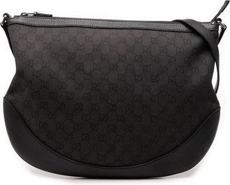 Gucci Pre-owned Gucci Large GG Denim Half Moon Crossbody Ladies V3KDPLONSO5FKIPU