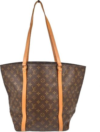 Louis Vuitton Shopping Sac Monogram Canvas Brown Canvas Handbag (Pre-Owned)