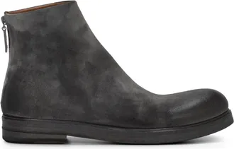Mars&egrave;ll stonewashed effect boots - men - Rubber/Leather/Leather - 42.5 - Grey