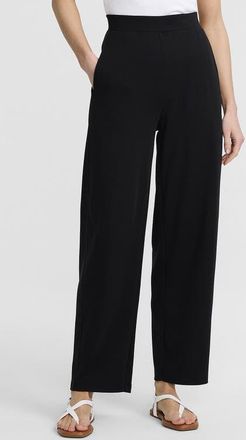 Lands End Sport Knit High Rise Barrel Ankle Pants in Black at Nordstrom, Size X-Small