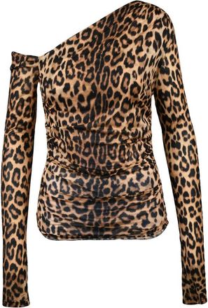 Aniye By Brown/Black Patterned Polyester Women Top
