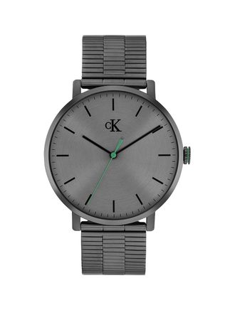 Calvin Klein Mens Slim Case Link Bracelet Watch - Grey - OS