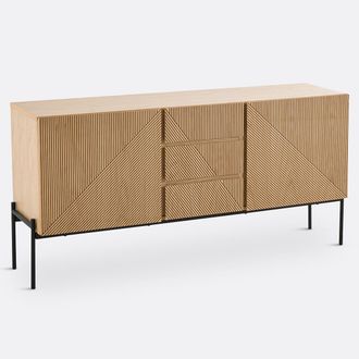 La Redoute Interieurs Vintage buffetkast, 2 deuren, 3 lades, Lodge