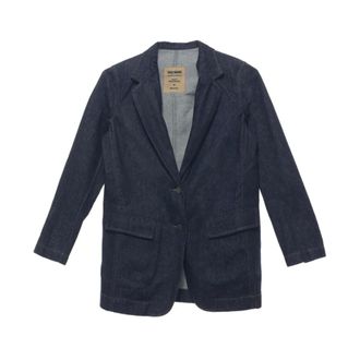 Uma Wang Blazers, female, Blue, Size: L Two-Button Cotton Blazer