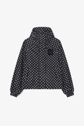 Ganni Printed Nylon Jacket - Size XXS/XS Black