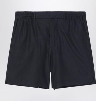 Fendi Mens Black Poplin Bermuda Shorts Cotton - Size EU 46 (Mens)