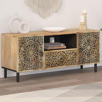 vidaXL Mueble De Tv Madera Maciza De Mango 105x33x46 Cm Vidaxl