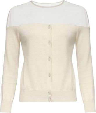 Maison Margiela Gebreid vest - Dames - Vesten - Beige - S - Katoen - Truien & Vesten