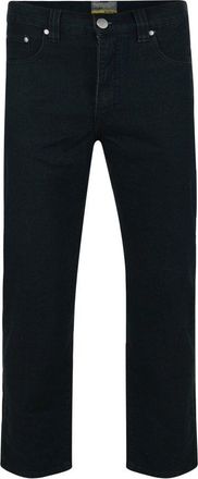 KAM Mens Regular Fit Stretch Jeans in Black 38S