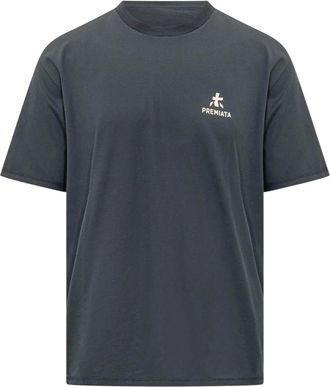 Premiata T-shirt met logo-print - Heren - T-shirts - Blauw - S - Katoen - Tops