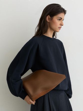 Reiss Navy Cotton-blend Full-sleeve Sweatshirt, XL