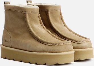 Clarks Womens Clarks Originals Meare Rooey Suede Womens Maple Boots - Cream - Size: UK 6 / eu 39.5 / us 8.5