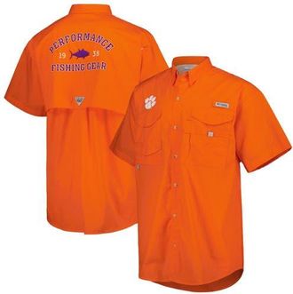 Columbia Mens Columbia Orange Clemson Tigers Bonehead Button-Up Shirt at Nordstrom, Size Medium