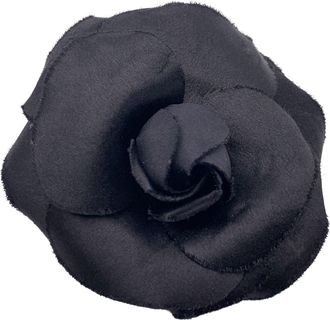Chanel Vintage stoffen broche Camelia
