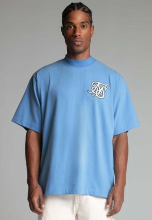 Siksilk T-Shirt SIKSILK Siksilk T-Shirt Logo T-Shirt, Herren, Gr. XL, blau, Obermaterial: 100% Baumwolle CO., Shirts T-Shirt