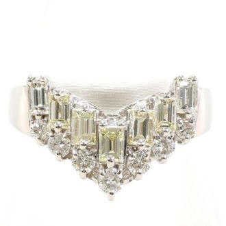 C&A Platinum Yellow Platinum 900 Band Ring (Pre-Owned)