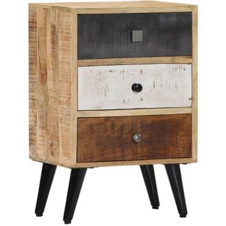 vidaXL Mesita De Noche De Madera Maciza De Mango 40x30x60 Cm Vidaxl
