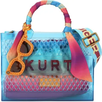 Kurt Geiger Small Jelly Tote Bag in Blue at Nordstrom