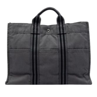 Herm&egrave;s Pre-owned Tote Bags, female, Gray, Size: ONE SIZE Pre-owned Fourre Tout MM Tote