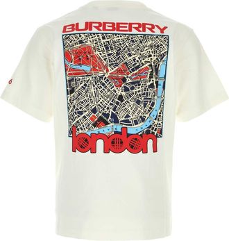 Burberry Logo-Embroidered T-Shirt - White