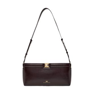 Elisabetta Franchi Shoulder Bags, female, Brown, Size: ONE SIZE Shoulder Bags