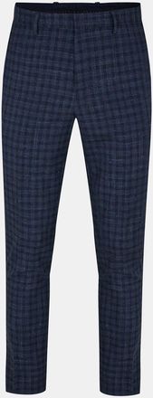 HUGO BOSS Hugo Mens Jeffery Plaid Patterned Slim Fit Chinos in Dark Grey - Size Small