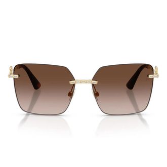 Dolce & Gabbana Sunglasses Dg2332 B 02/13 Gold/Brown Gradient Women