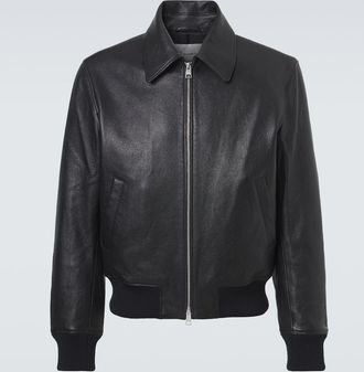 Ami Leather blouson jacket
