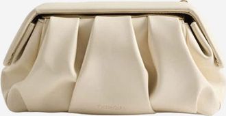 Themoirè Beige Afrodite Clutch