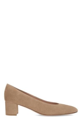 Gianvito Rossi Ryan 45 Pump in Light Brown Suede at Nordstrom, Size 36.5