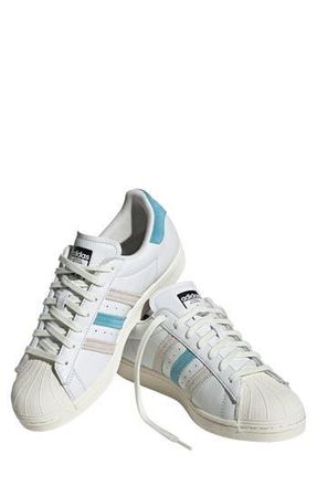 adidas Superstar Sneaker in Cream/Blue/Grey at Nordstrom Rack, Size 10.5