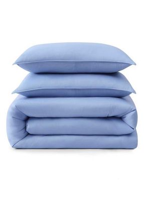 Tommy Hilfiger Core Solid Comforter & Shams Set in Tidal Blue/white at Nordstrom, Size Twin Xl