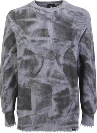 Mauna Kea Grijze Gebreide Kleding voor Heren - Heren - Ronde hals truien - Grijs - XL - Katoen - Truien & Vesten