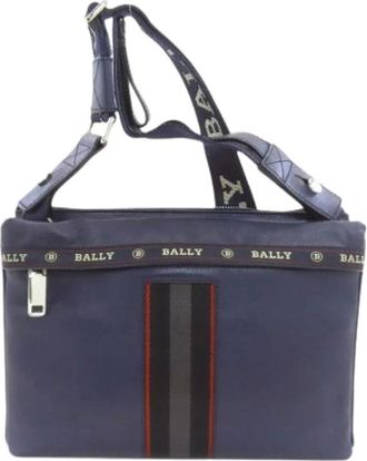Bally Pre-owned Cross Body Bags, female, Blue, Size: ONE SIZE Pre-owned Shoulder Bag