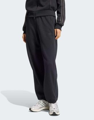 adidas Originals Pantaloni sportivi neri / grigio notte-Nero