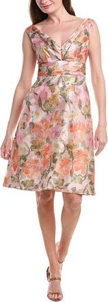 Adrianna Papell Floral Jacquard Midi Dress