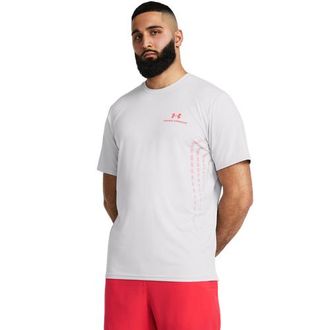 Under Armour Mens Vanish Energy Graphic Short Sleeve - Halo Gray/Racer Red/Racer Red Size 3XL