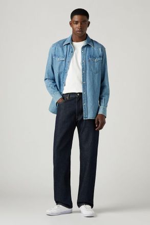 Levi's Vaqueros 555 relajados rectos - Hombre - 28X32 - Lavado oscuro / Welcome To The Game