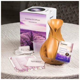 Trade Shop Trade Shop - Umidificatore 400ml Ad Ultrasuoni Diffusore Di Aromi 7 Colori Led Aromaterapia